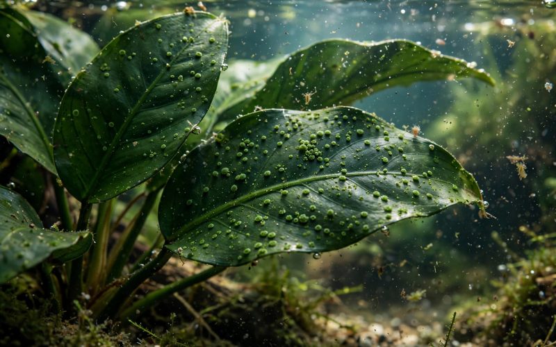 Green Spot Algae on Anubias: Causes & Removal